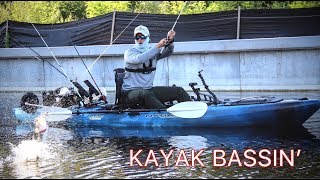 INSANE Kayak BASS Fishing ACTION - On the Native Slayer Propel 13 Kayak