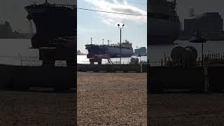 Mega Ship Approaching Port #ship #houston #navy #merchantnavy #sea #trending #shorts #travel