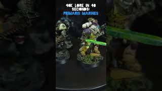 40k Lore in 40 Seconds: Primaris Marines