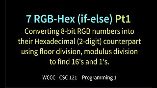 7 RGB Hex Pt1