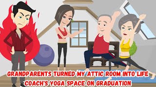 Grandparents turned my attic room into life coach's yoga space on graduation