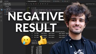 Handling Negative Result in Data Science Project!