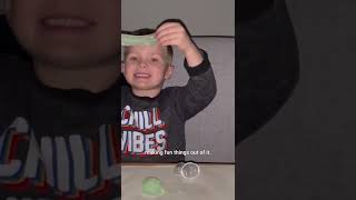 This is the best slime we've ever tried, it's non-sticky and glows in the dark!