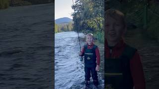 9-Year-Old Fishing For Massive Red Salmon in Alaska #alaska #salmon #fishing