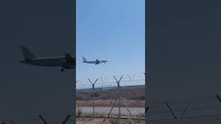 A320 landing in larnaca airport✈️