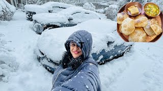 Woke Up With This Lovely Surprise 😍 | Snowy Day Vlog | Bhog Ki Thali | Simple Living Wise Thinking