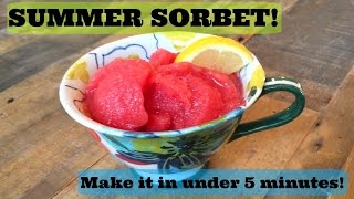 Summer Sorbet! Make in Under 5 Minutes!