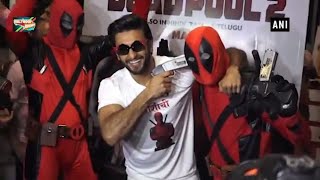 Watch Ranveer Singh Fooling Around At ‘Deadpool 2’ Screening