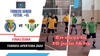 Finalísima entre Villarreal y Real Betis - Torneos Futsal Senior +45