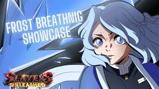 THIS BREATHING IS SO OP FOR 3 MOVES | Frost Breathing Showcase | Slayers Unleashed v.0795 (Roblox)