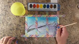 Frosty Window Watercolor Craft