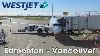 WestJet Premium Edmonton to Vancouver Boeing 737-700