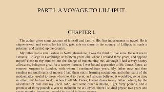 Gulliver's Travels by Jonathan Swift - full audiobook and text