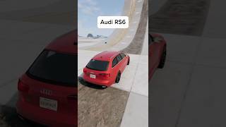 Audi RS6 Climbing Test ⁉️ #beamng #beamngdrive #audi #beamngcrash #audirs6 #shorts