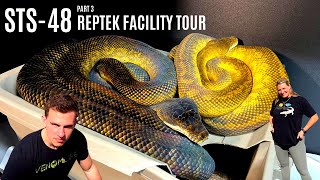 REPTEK FACILITY TOUR PART 3 | THE SCRUB HOUSE | SCRUB PYTHON BREEDER | THE REAL SCRUB KING | STS-48