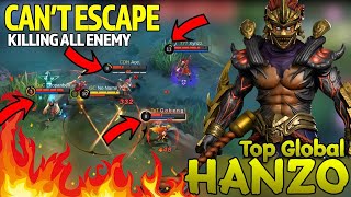 You Can't Kill me! Hanzo Brutal Gameplay ~ Best Build Hanzo | Top Global Hanzo MLBB