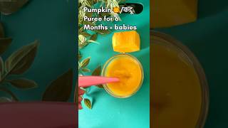 Easy Homemade Pumpkin Puree Recipe ||  l6 months plus || Healthy & Nutritious Food for babies 👶🏼