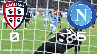 Cagliari vs Napoli (0-5) Napoli Dominate on the Road with some beautiful goals! (26/2/18)