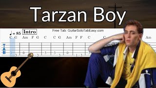 Tarzan Boy - Guitar Solo Tab Easy