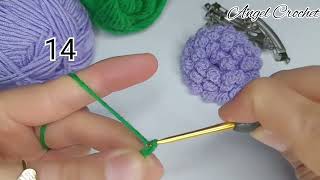 3D crochet flower very easy crochet rose making for beginners