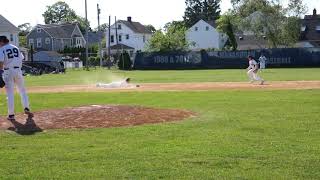 Tyler Lehmann reaches on infield single for Robbinsville