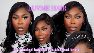 EASIEST GLUELESS WIG INSTALL EVER + WIG GIVEAWAY | LuvMe Hair