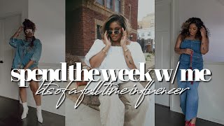 SPEND THE WEEK WITH ME | BTS CREATING CONTENT + FULL TIME INFLUENCER