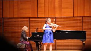 Salut d' Amour by Edward Elgar. Ann Zhang, violin, Cheryl Berard, piano.