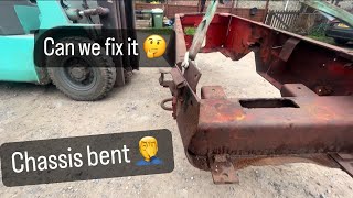 Massey Ferguson 1250 , bent chassis 🤦‍♂️