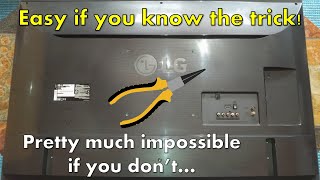 How to disassemble LG TVs that seem impossible to be pried open?