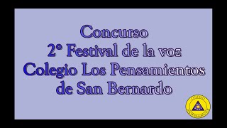 Concurso: 2° Festival de voz Online:  Daniela Armijo 2°B.