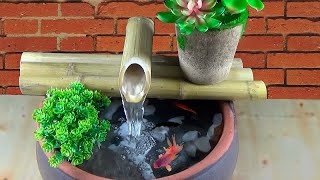 DIY! BAMBOO WATER FOUNTAIN | How to Make WATER FOUNTAIN