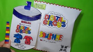 Roblox Digital Circus color reveal paper diy|digital circus blind bag squishy