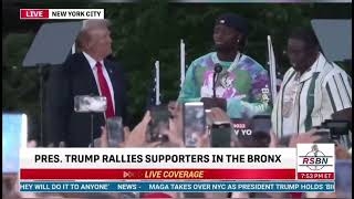 Trump invites Brooklyn rappers Sheff G & sleepy hallow to he’s rally in the Bronx