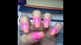 Video tutorial #82 nail art sfumata con swarovski- By Flaylook