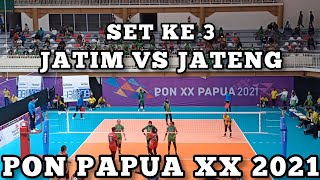 JATIM VS JATENG SET KE 3 VOLI PUTRI PON XX PAPUA 2021