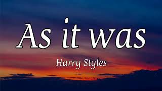 Harry Styles - As it Was (Lyrics)