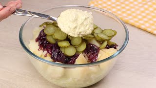 Simple and tasty German Potato salad! I never get tired of eating this Delicious dinner recipe