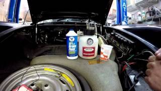 Porsche 911 brake flush using Motive Power Bleeder