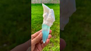 Ice-Cream (Feldspar on Aquamarine ) || #short #shortvideo #gemstone #quartz #shorts #stone