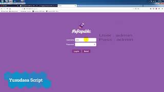 Cara LogIn ke Modem MyRepublic #internet