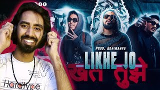 LIKHE JO KHAT TUJHE REACTION VIDEO  EMIWAY BANTAI X HONEY SINGH | PROD BY ABHIMANYU