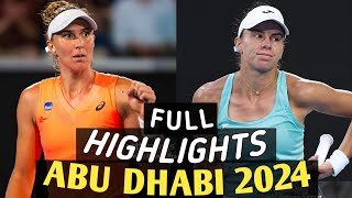 Beatriz Haddad Maia vs Magda Linette Match Highlights - Wta Abu Dhabi 2024 Tennis