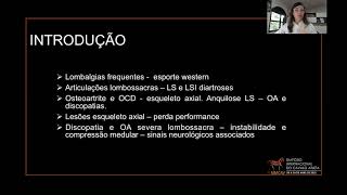 #71 "ARTROSE DAS ARTICULAÇÕES LOMBOSSACRAS RELACIONADA A SINAIS NEUROLÓGICOS EM ANIMAL DE LAÇO..."