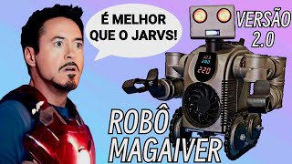 ROBÔ MAGAIVER VERSÃO 2.0 FONTE DE BANCADA CASEIRA REGULÁVEL MULTIFUNCIONAL ROBÔ CASEIRO WALL-E JARVS