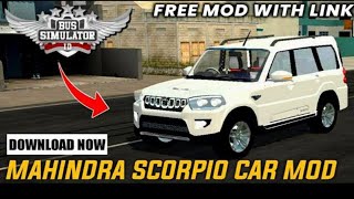 How to download scorpio classic mod in bus simulator indonesia| New mahindra scorpio classic s11 mod