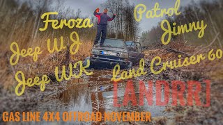 4x4 November jeep mud spa - broken Toyota Land Cruiser 60)