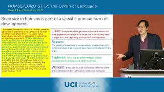 The Origin of Language - 22-1 - Terrence Deacon 3 - Lecture