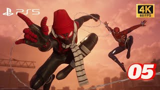 Marvel's Spiderman Miles Morales Gameplay Walkthrough PS5 - PART 5 (4K60FPS)