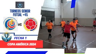 Costa Rica y su Dream Team vs Colombia - Torneos de fútbol sala Senior +45